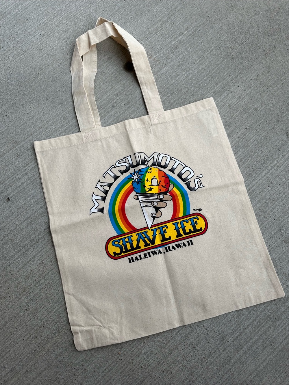 Matsumoto’s Shave Ice Canvas Tote Bag - Natural